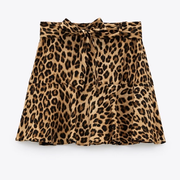 NEW! Zara Animal Print 🐆 Split Skirt - Picture 5 of 13